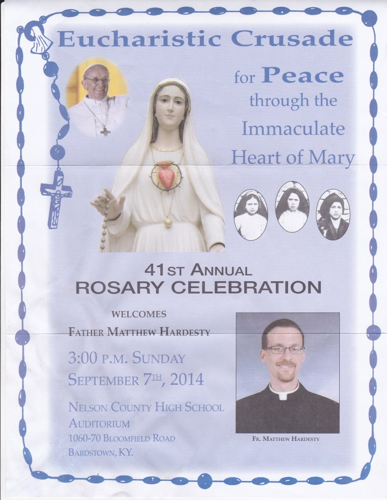 Sept 2014 Rosary Bardstown